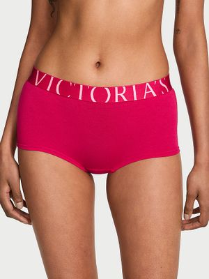 Cotton Majtki bawełniane szorty Exploded Logo Boyshort