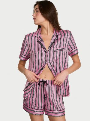 Victoria's Secret Piżama satynowa z szortami Signature