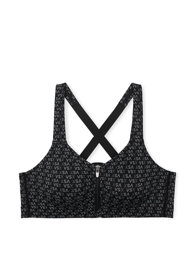 VSX Biustonosz sportowy z maksymalnym podtrzymaniem z suwakiem Knockout Front-Close