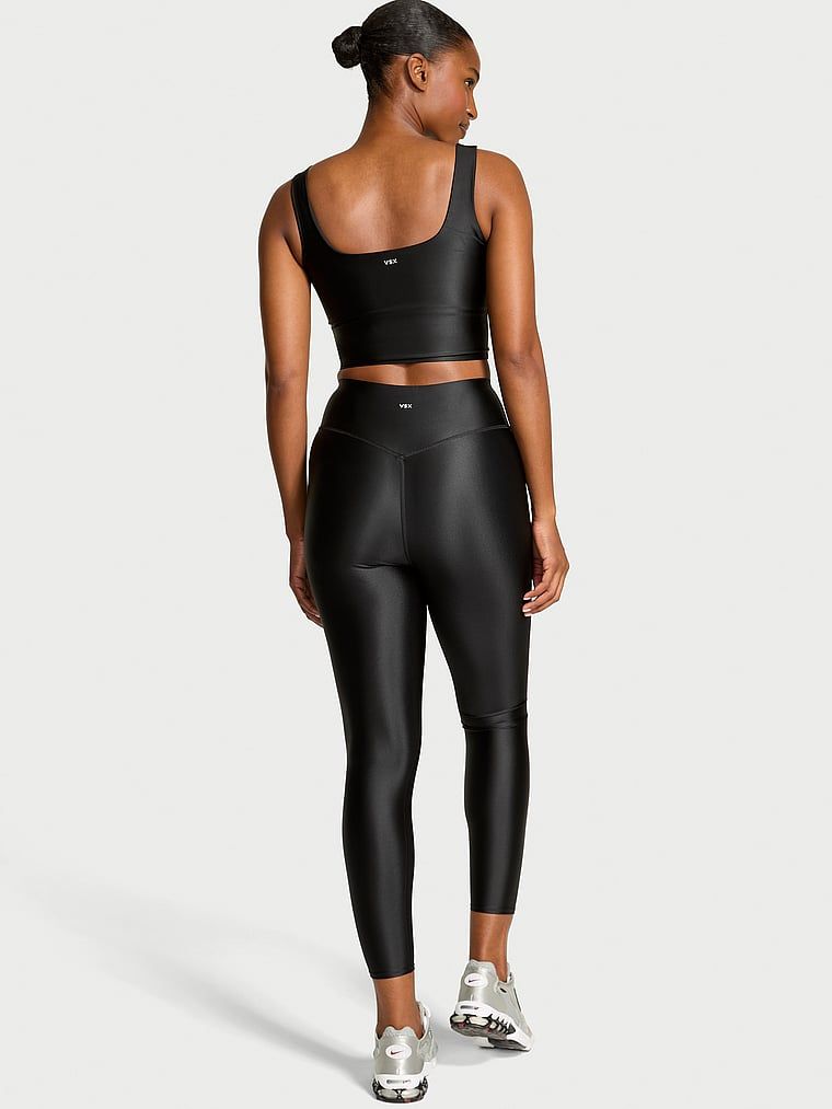 Legginsy z błyszczącego materiału VSX GlossyTech. Produkt ma kolor czarny i pochodzi z kolekcji VSX. 