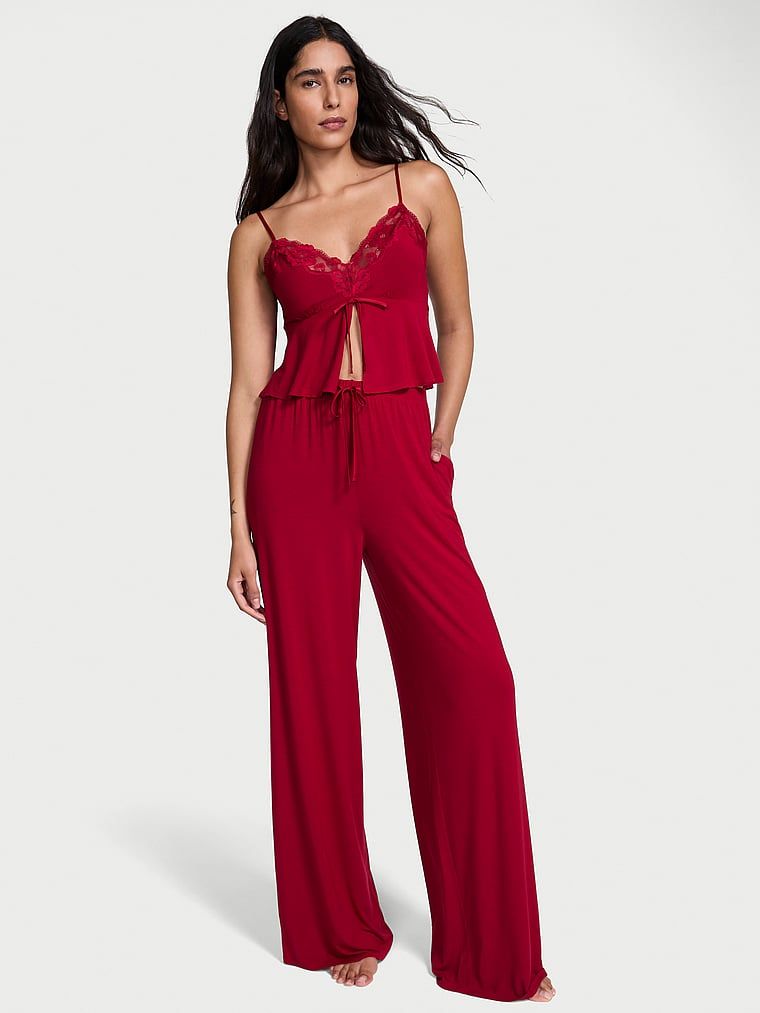 Victoria's Secret Zestaw z modalu do spania - top i spodnie