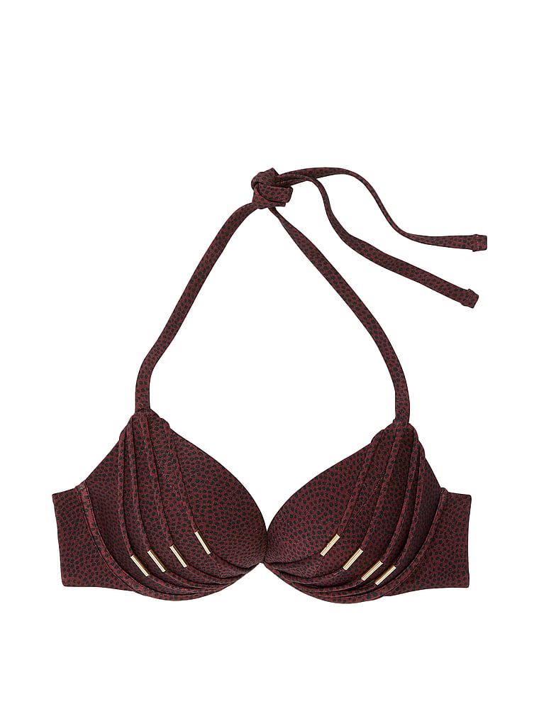 Góra od bikini z push-upem VS Archives Banded. Produkt jest wzorzysty i pochodzi z kolekcji Victoria's Secret Swim. 