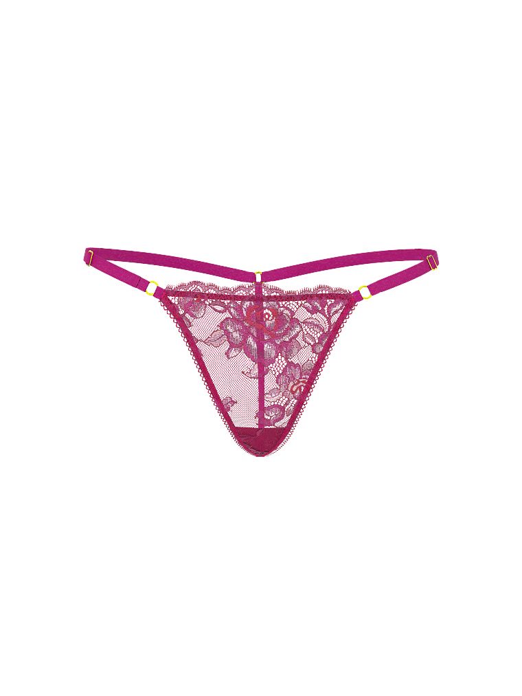 Stringi koronkowe z regulowanymi paskami Rose Lace V-String. Produkt jest wielokolorowy i pochodzi z kolekcji Very Sexy. 