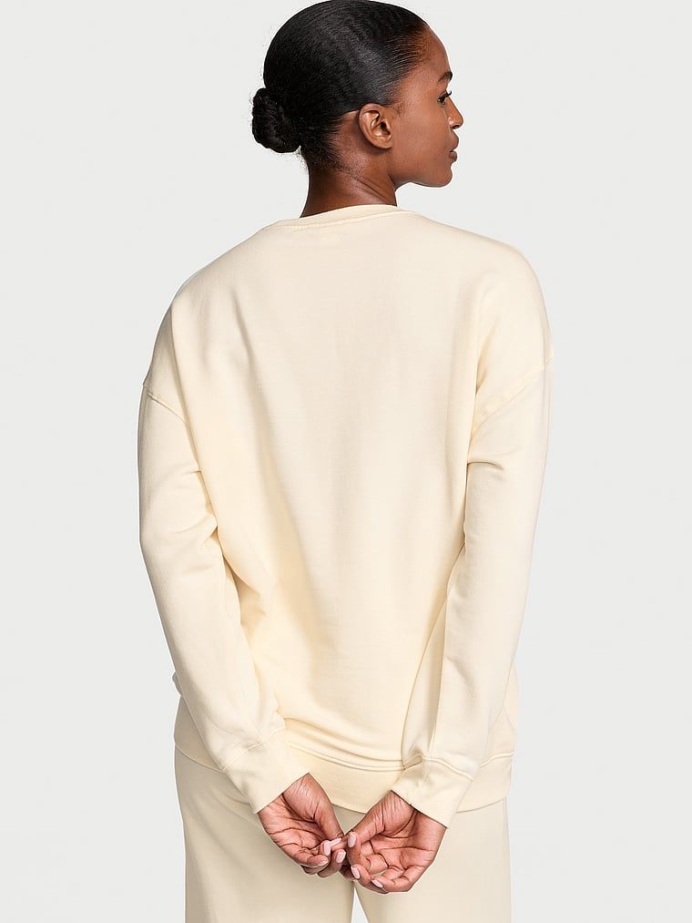 Bluza z modalu Brushed Crewneck. Produkt ma kolor biały i pochodzi z kolekcji Victoria's Secret. 