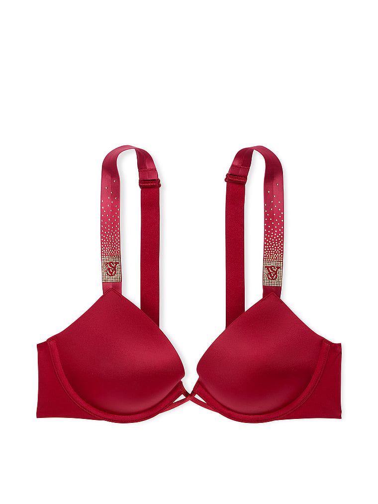 Very Sexy Biustonosz push-up z błyszczącymi paseczkami Scattered Shine Strap