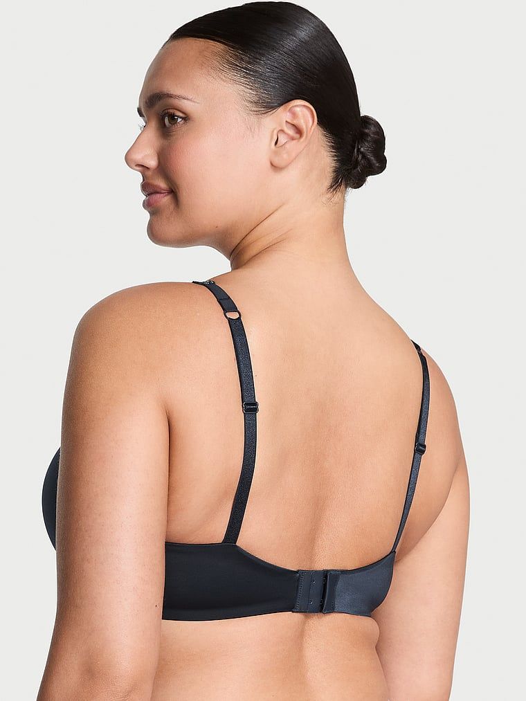 Very Sexy Biustonosz push-up z błyszczącymi ramiączkami Electric Orchid Shine Strap