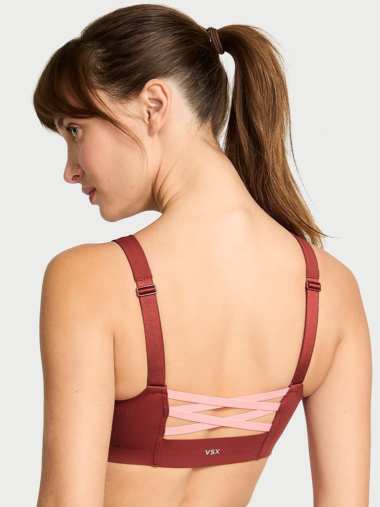 VSX Biustonosz sportowy z maksymalnym podtrzymaniem z suwakiem Featherweight Max Front-Close