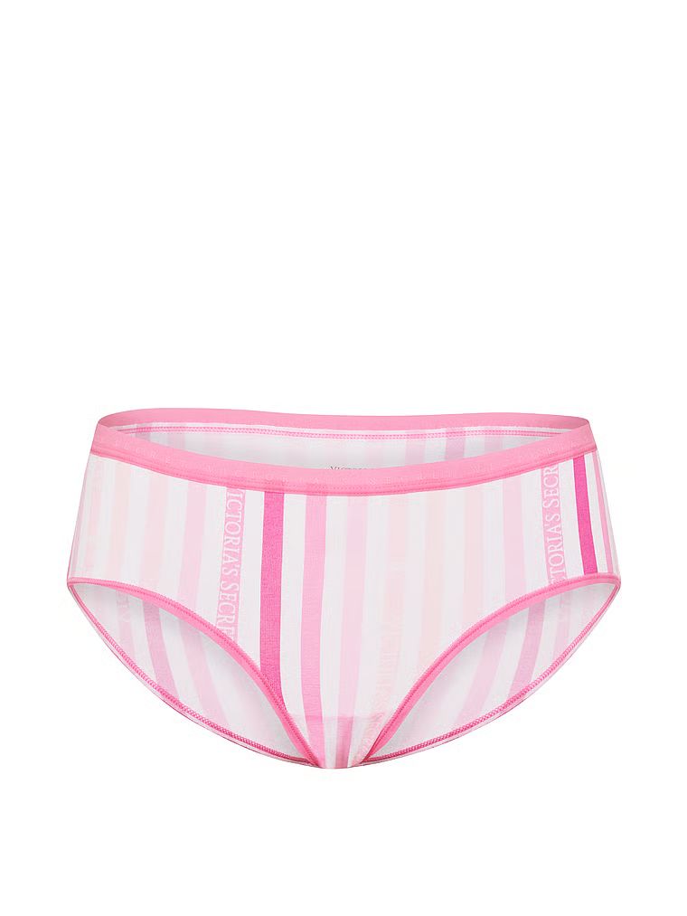 Majtki bawełniane Hiphugger. Produkt jest wzorzysty i pochodzi z kolekcji Victoria's Secret. 