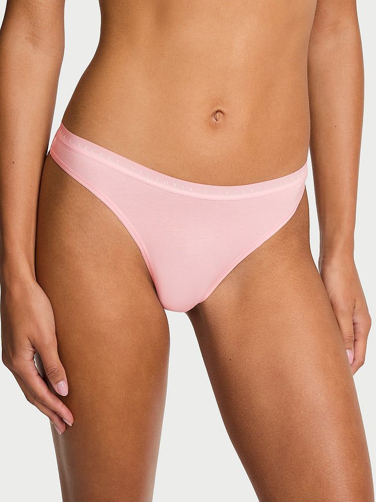 Victoria's Secret Stringi bawełniane High-Leg Scoop