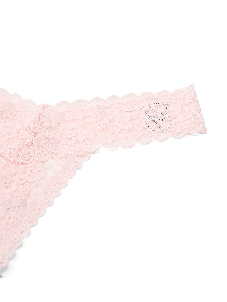 Stringi koronkowe z cekinami Lacie Sparkle Fashion Show 2026. Produkt ma kolor różowy i pochodzi z kolekcji Lacie. 
