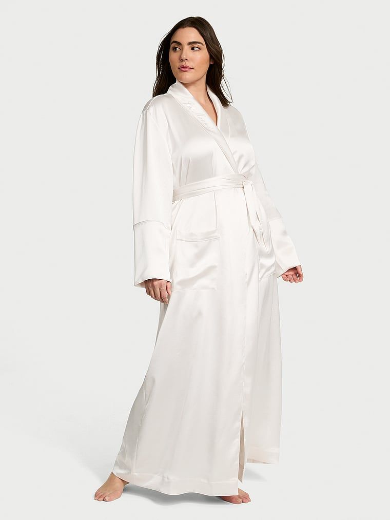 Victoria's Secret Szlafrok satynowy maxi Luxe