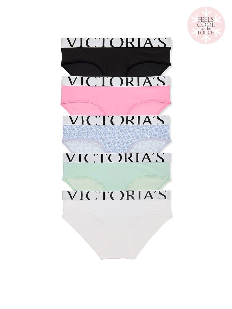 Victoria's Secret Zestaw majtek Cool Hiphugger - 5 sztuk