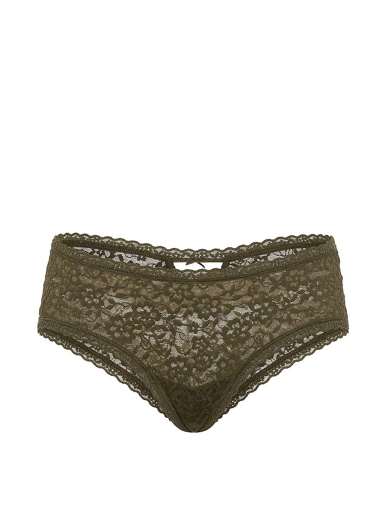 Majtki koronkowe Keyhole Cheeky. Produkt ma kolor zielony i pochodzi z kolekcji Lacie. 