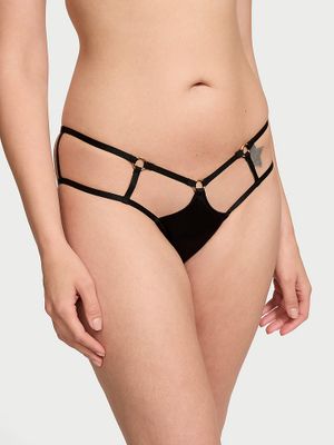 Very Sexy Majtki z otwartym tyłem Strappy Hardware Cheeky