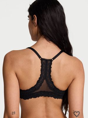 Body by Victoria Biustonosz push-up zapinany z przodu z koronką na plecach Racerback