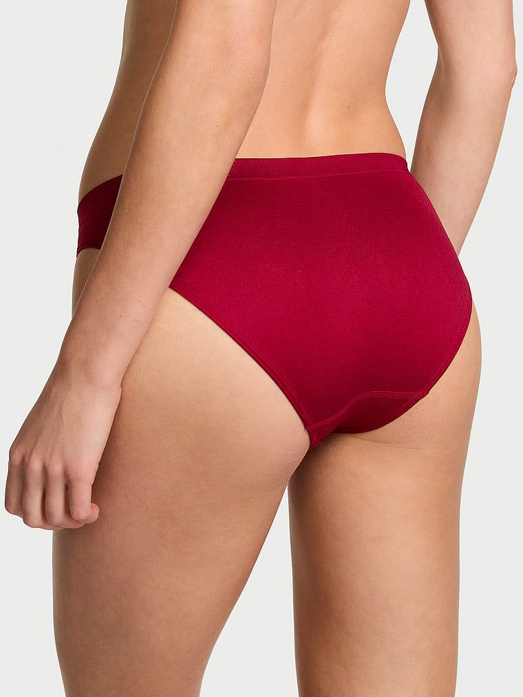 Majtki bezszwowe Shine Bikini. Produkt ma kolor czerwony i pochodzi z kolekcji Seamless. 