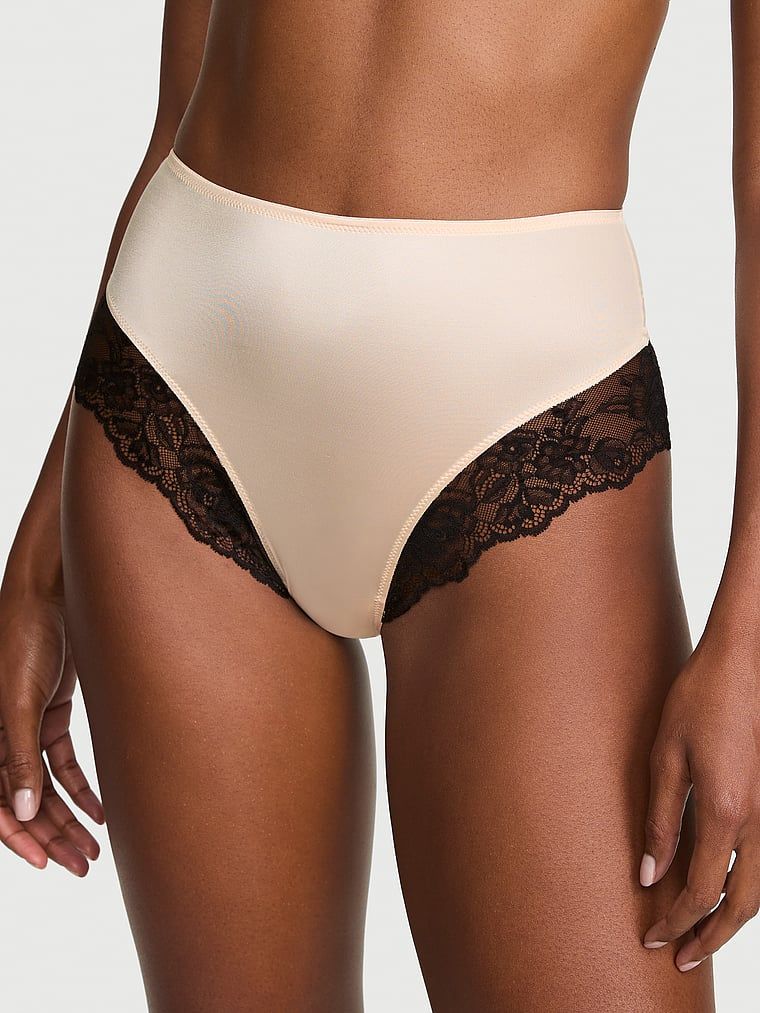 Very Sexy Majtki z wysokim stanem i koronką Smooth Lace-Trim