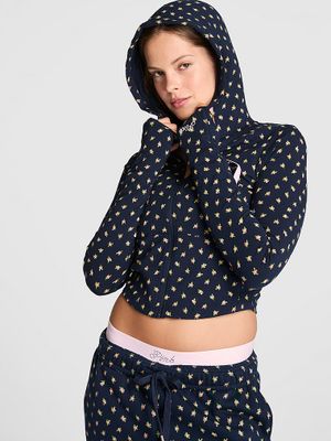 PINK Bluza z kapturem All-Day Cotton zapinana na całej długości