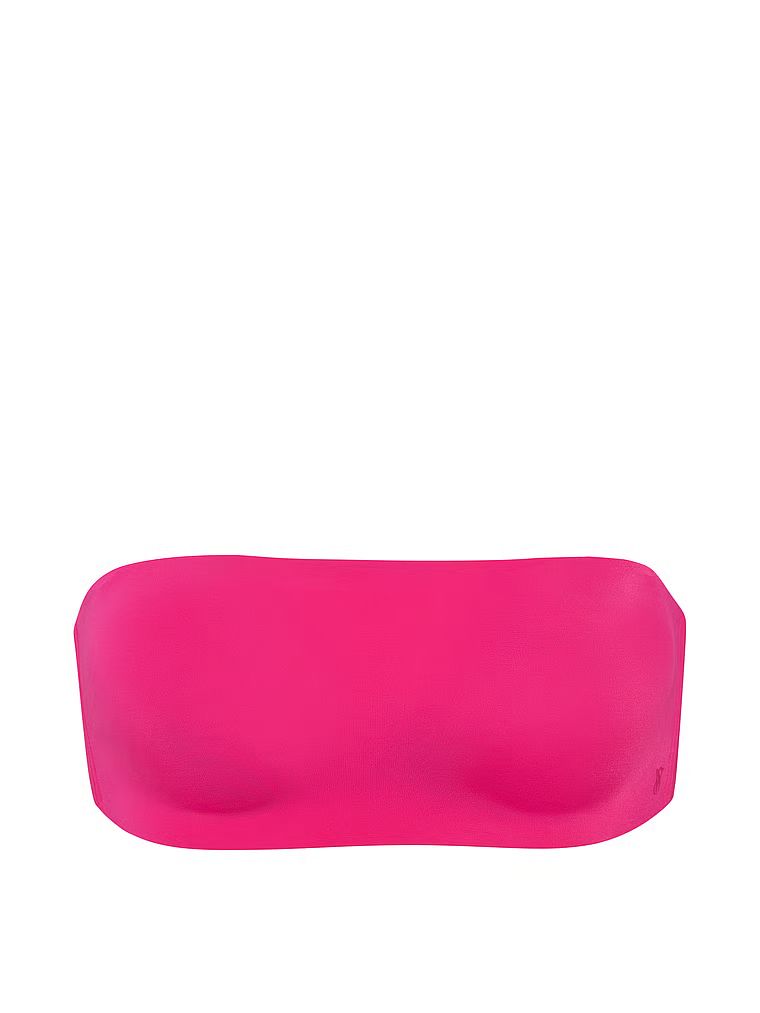 Biustonosz push-up bez ramiączek i bez fiszbin Perfect Comfort Strapless. Produkt ma kolor różowy i pochodzi z kolekcji Victoria's Secret Bare. 