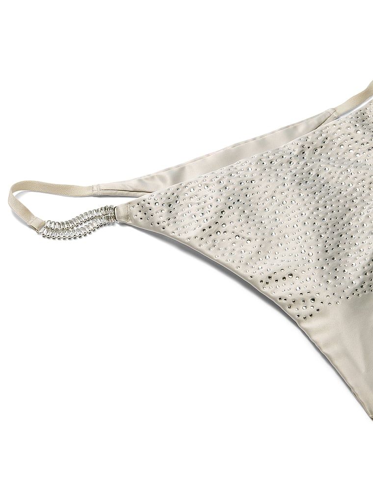 Stringi z kryształkami Shine. Produkt ma kolor beżowy i pochodzi z kolekcji Very Sexy. 