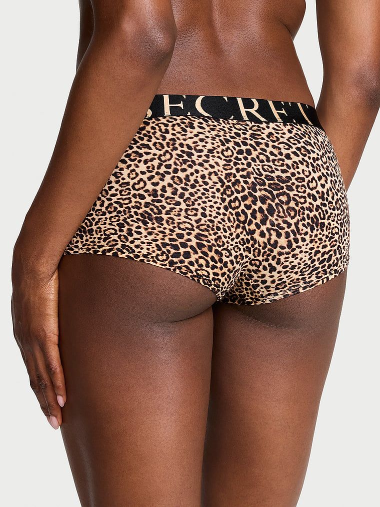 Cotton Majtki bawełniane szorty Exploded Logo Boyshort