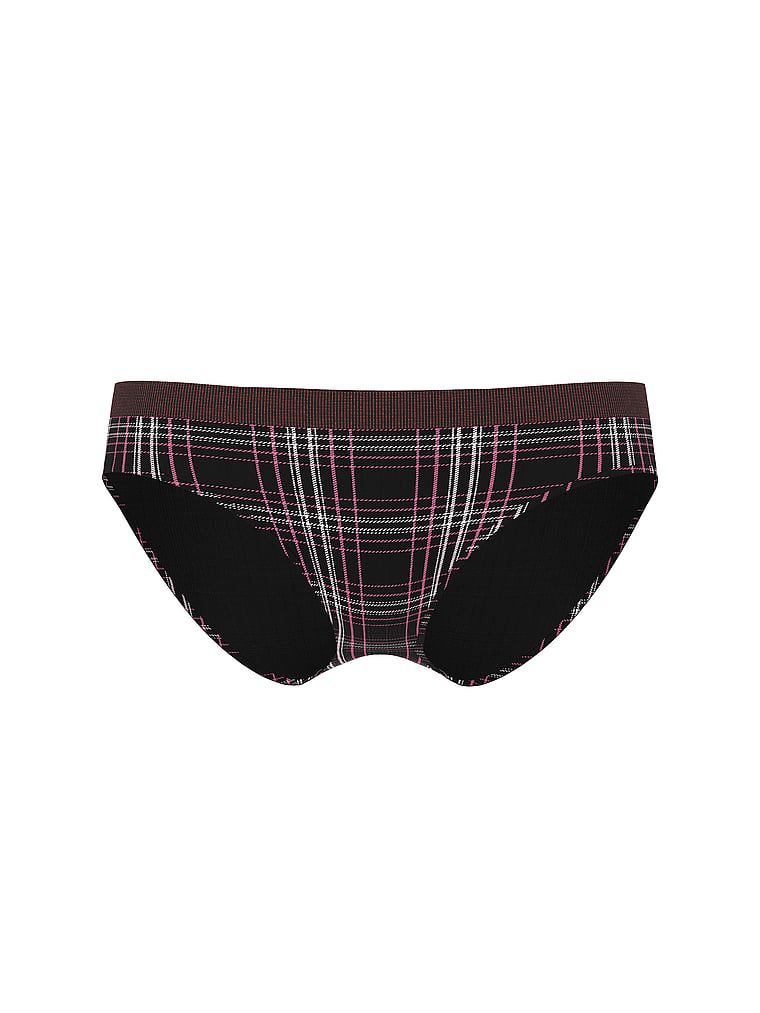 Majtki bezszwowe Shimmer Plaid Bikini. Produkt jest wzorzysty i pochodzi z kolekcji Seamless. 