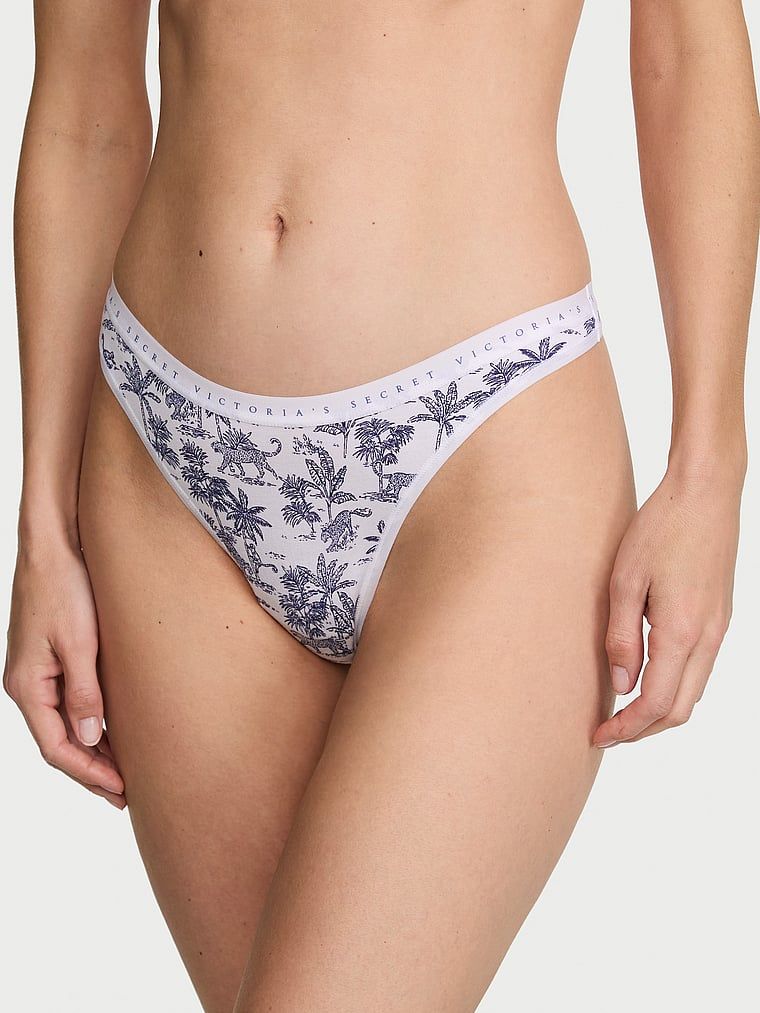 Victoria's Secret Stringi bawełniane High-Leg Scoop