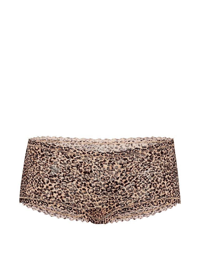 Majtki koronkowe szorty z niskim stanem Boyshort. Produkt ma kolor wzorzysty i pochodzi z kolekcji Lacie. 