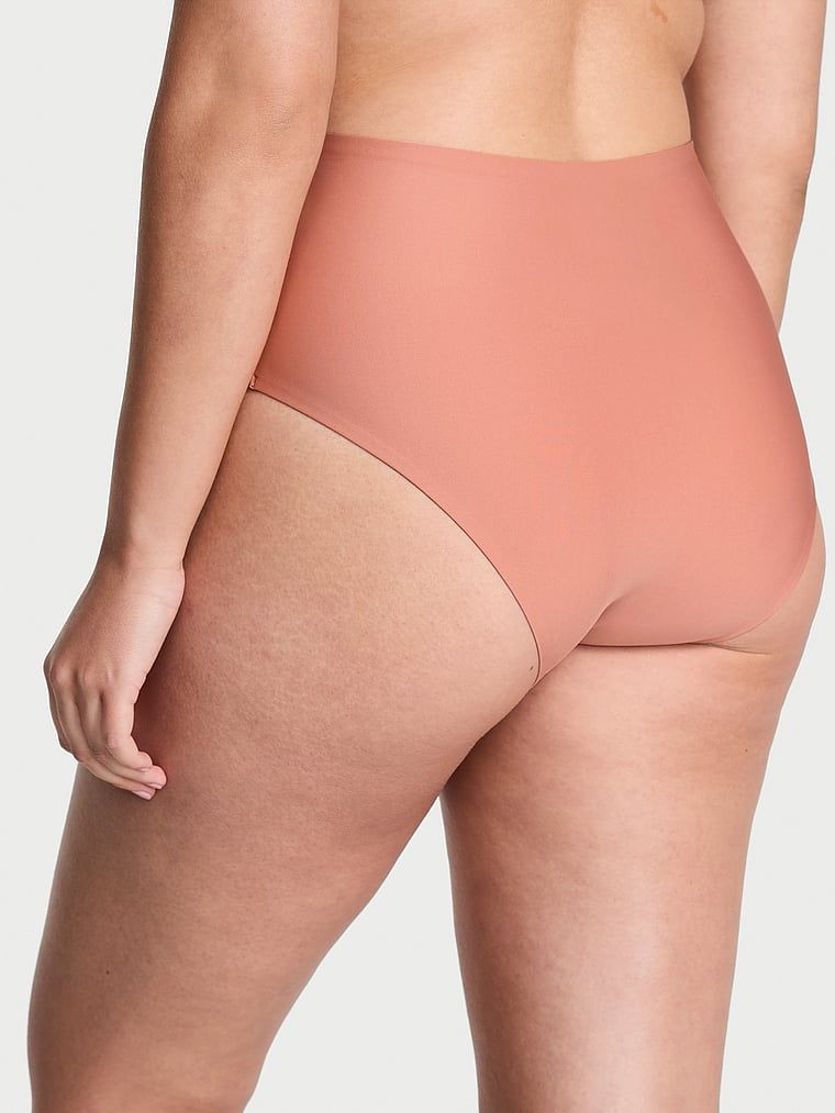 Majtki z wysokim stanem Luxe Contour Cheeky. Produkt ma kolor brązowy i pochodzi z kolekcji Body by Victoria. 