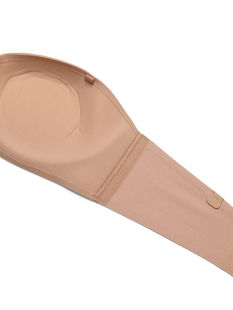 Biustonosz lekko usztywniany bez ramiączek Sweetheart Strapless. Produkt ma kolor beżowy i pochodzi z kolekcji Invisible by Victoria's Secret. 