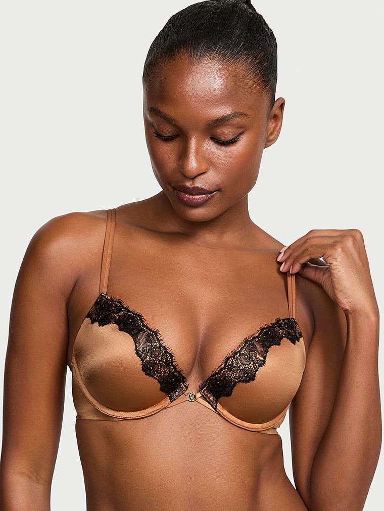 Very Sexy Biustonosz push-up ze wstawkami z koronki Smooth Lace-Trim