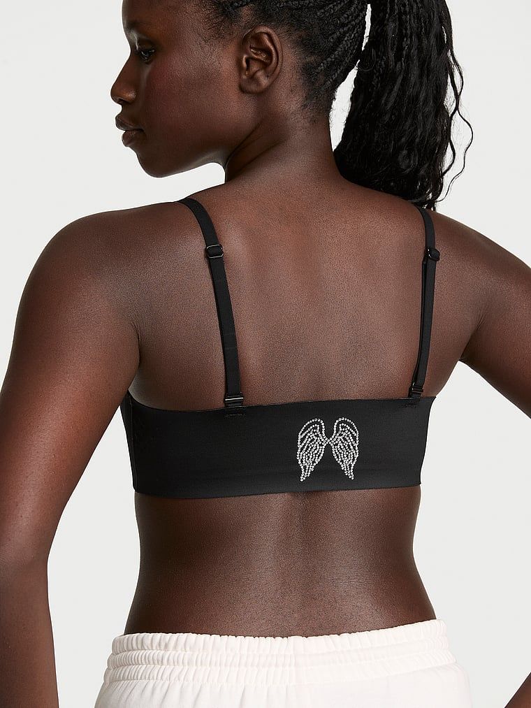 Biustonosz sportowy z błyszczącego materiału VSX Featherweight Light GlossyTech. Produkt ma kolor czarny i pochodzi z kolekcji VSX. 
