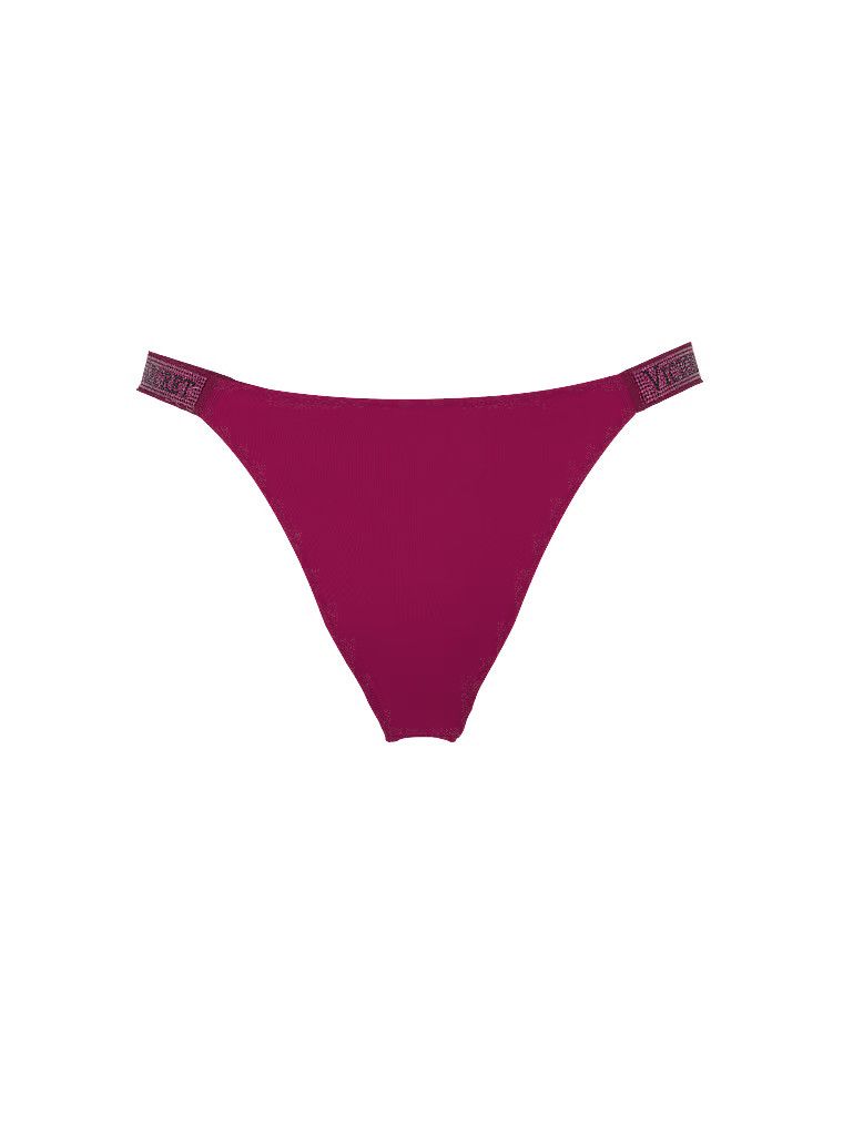 Majtki brazyliany z błyszczącymi paskami Shine Strap Brazilian. Produkt ma kolor różowy i pochodzi z kolekcji Very Sexy. 