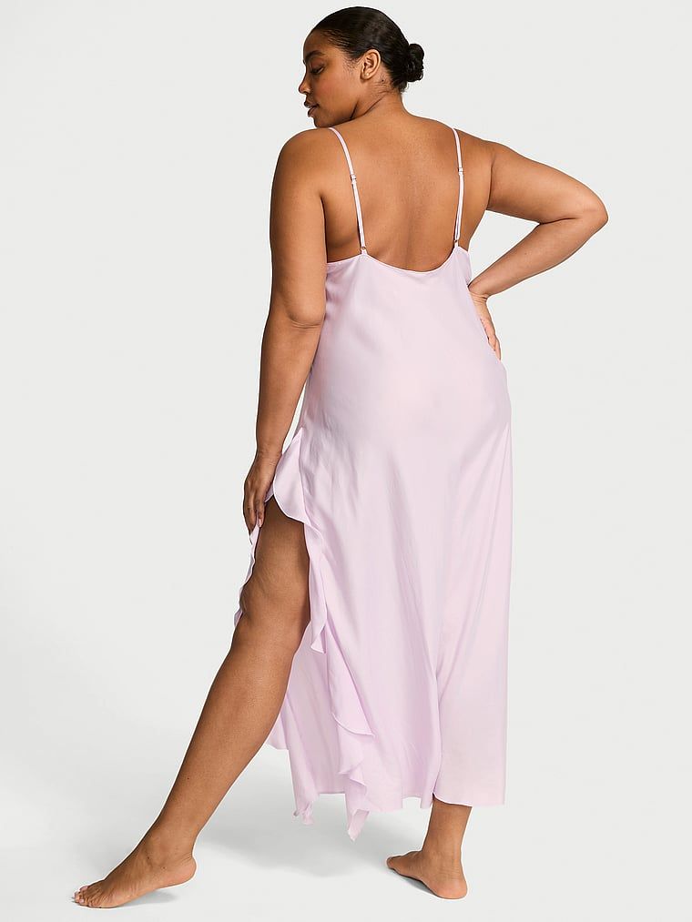 Dream Angels Koszulka nocna satynowa maxi Flutter