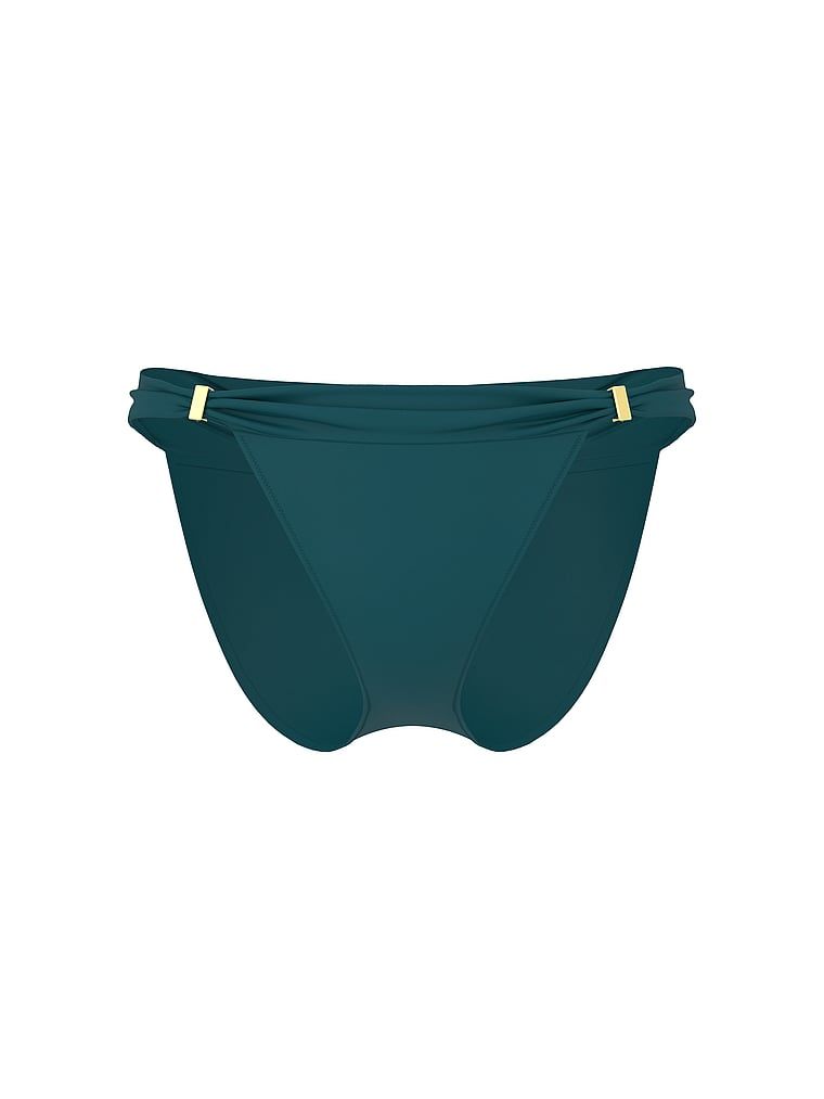 Dół od bikini Essential Harlow. Produkt ma kolor niebieski i pochodzi z kolekcji Victoria's Secret Swim. 