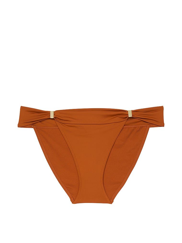 Dół od bikini Essential Harlow. Produkt ma kolor brązowy i pochodzi z kolekcji Victoria's Secret Swim. 