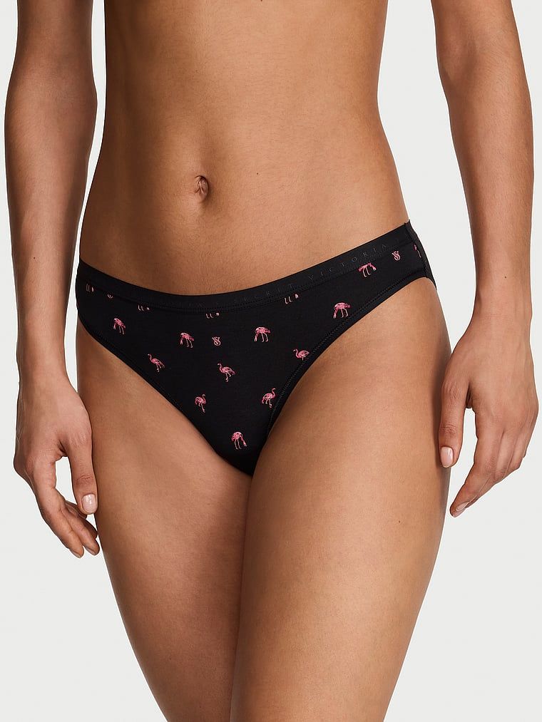 Majtki bawełniane Bikini. Produkt jest wzorzysty i pochodzi z kolekcji Victoria's Secret. 