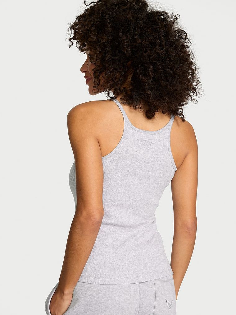 Top bawełniany do spania Mix & Match. Produkt ma kolor szary i pochodzi z kolekcji Victoria's Secret. 