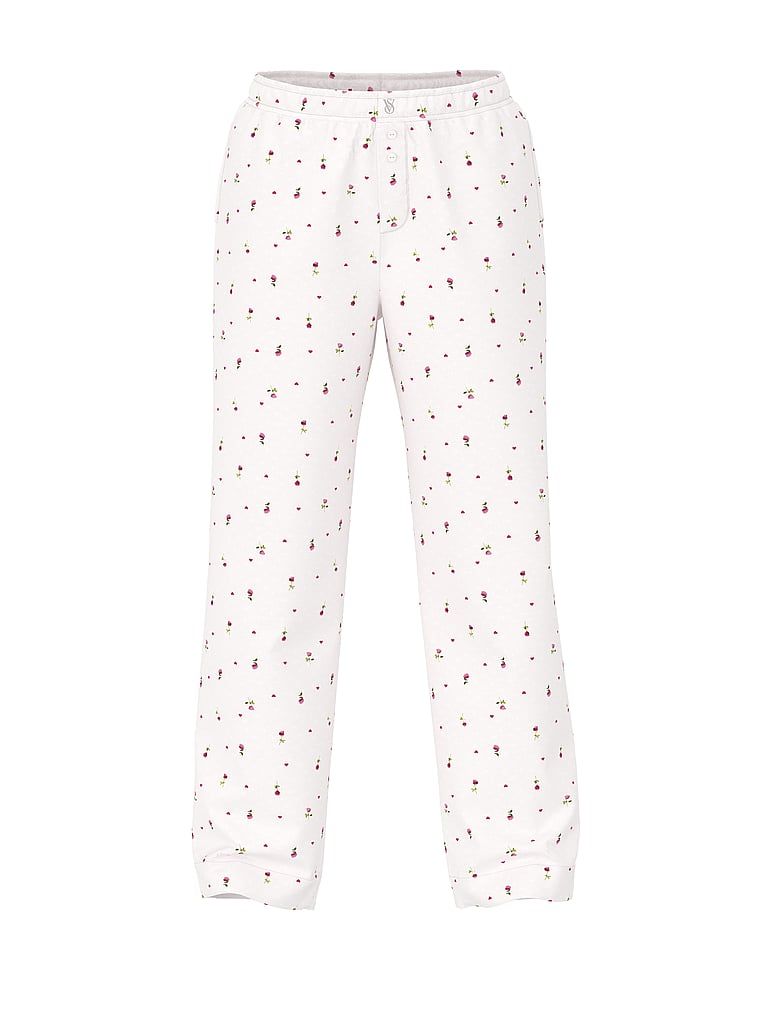 Spodnie od piżamy bawełniane Mix & Match Heritage. Produkt ma kolor kwiatowe i pochodzi z kolekcji Victoria's Secret. 