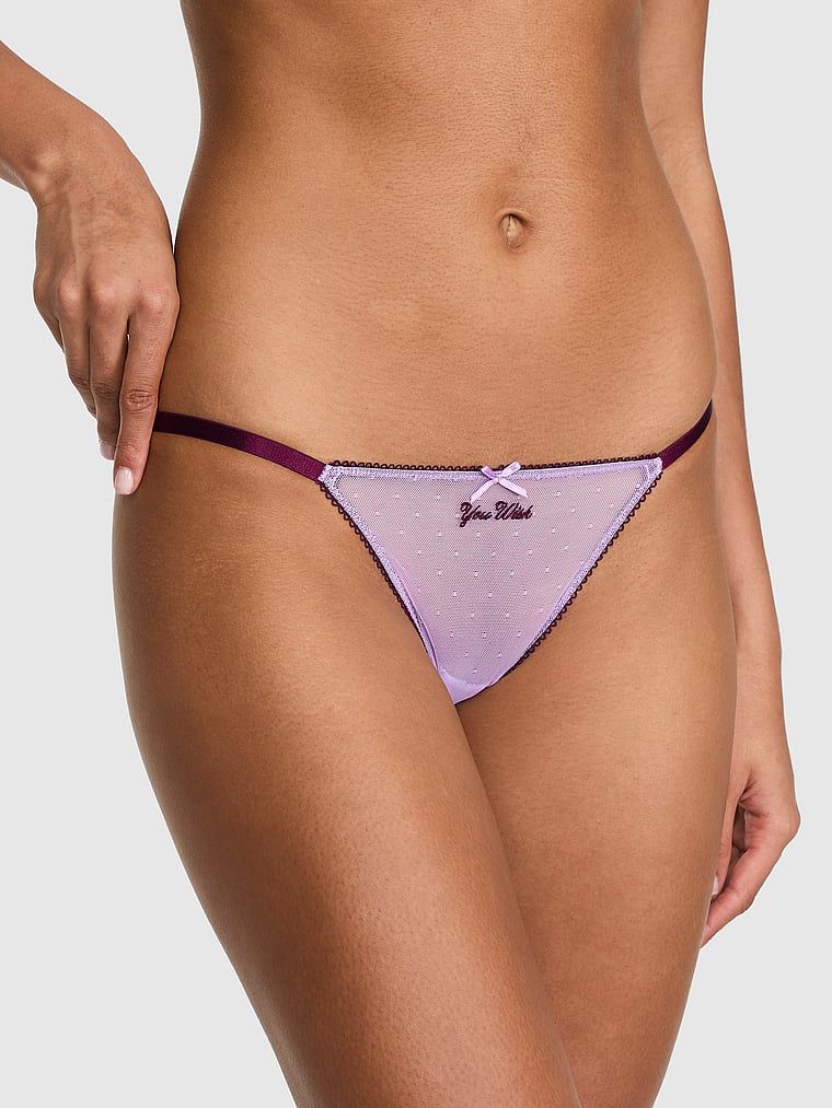 Majtki bikini z paseczkami PINK Wink™