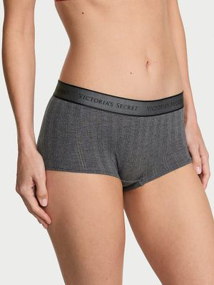 Cotton Majtki szorty z modalu Ultra-Fine Logo Boyshort