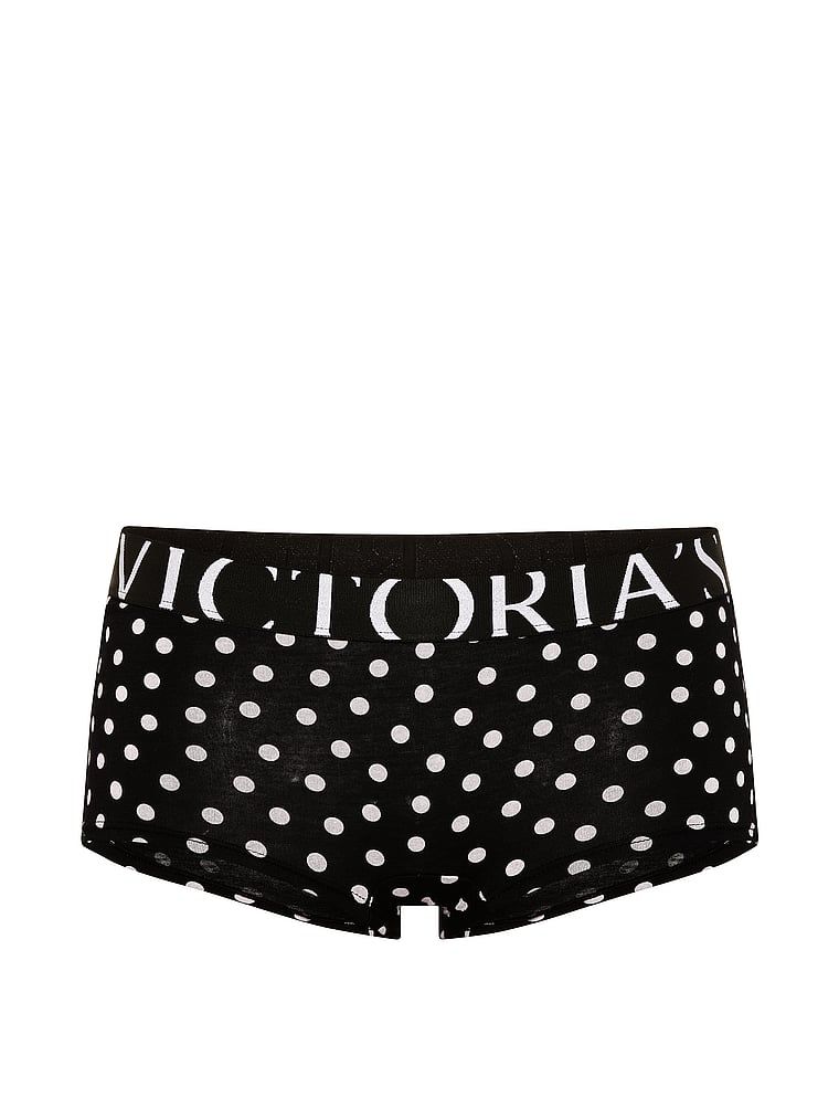 Majtki bawełniane szorty Exploded Logo Boyshort. Produkt jest wzorzysty i pochodzi z kolekcji Cotton. 