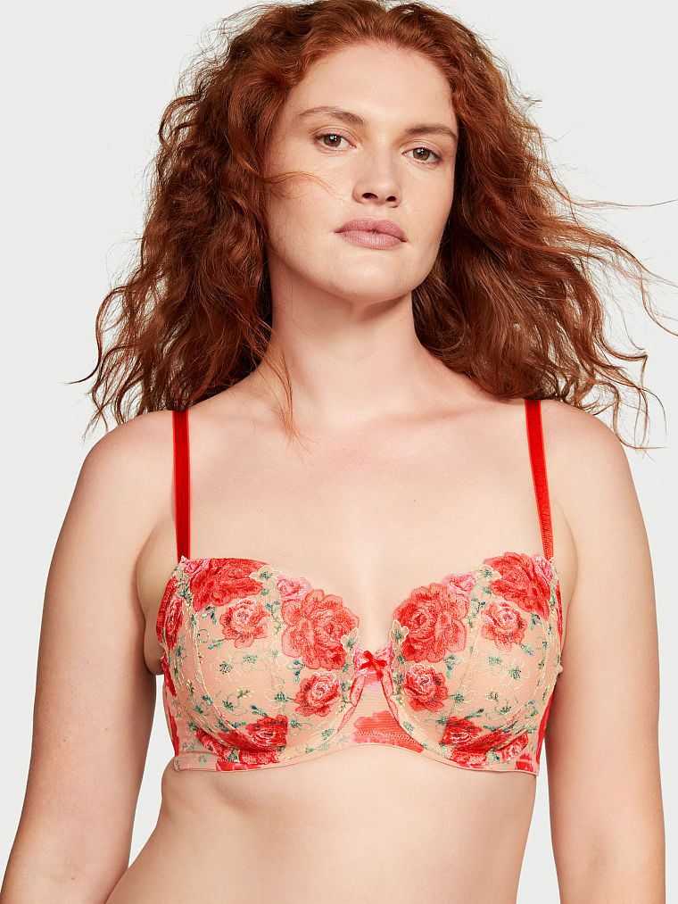 Dream Angels Biustonosz lekko usztywniany Lightly-Lined Floral Embroidery Demi