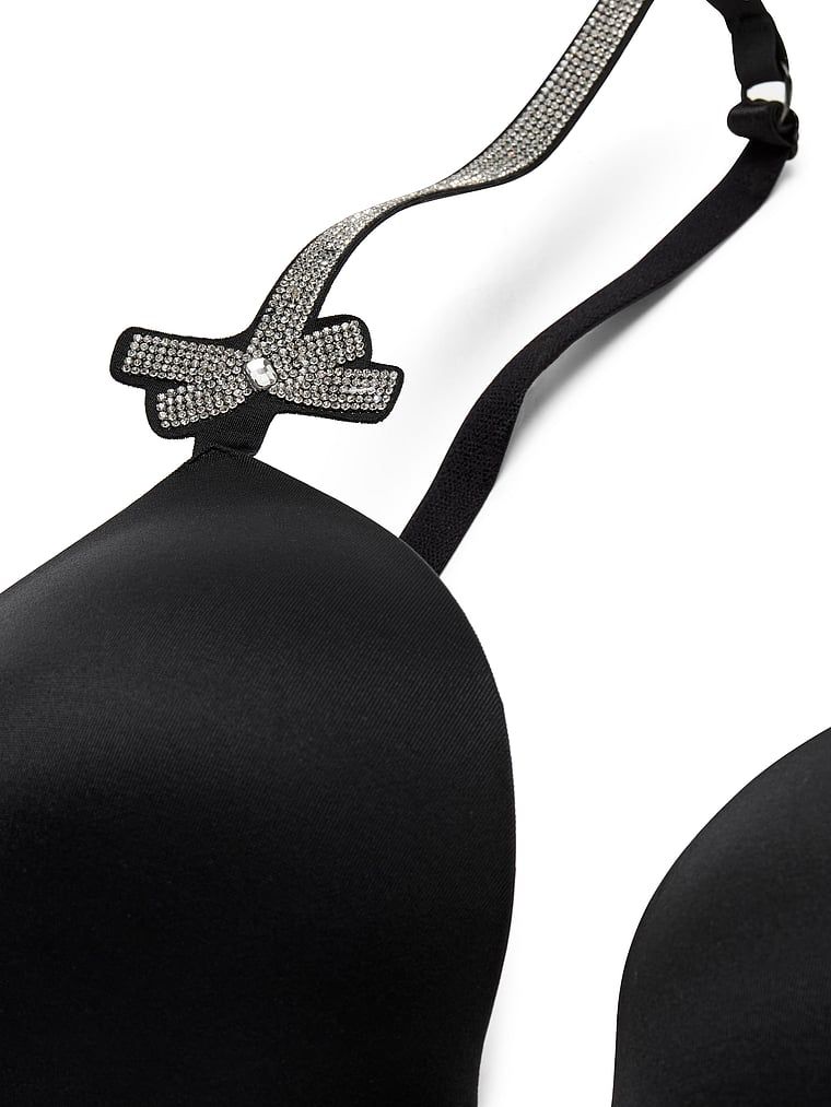 Top gorsetowy z push-upem Shine Bow. Produkt ma kolor czarny i pochodzi z kolekcji Very Sexy. 