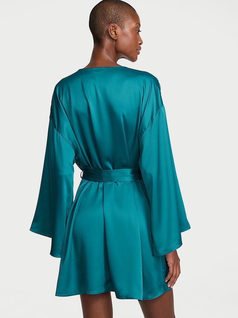 Victoria's Secret Szlafrok satynowy krótki