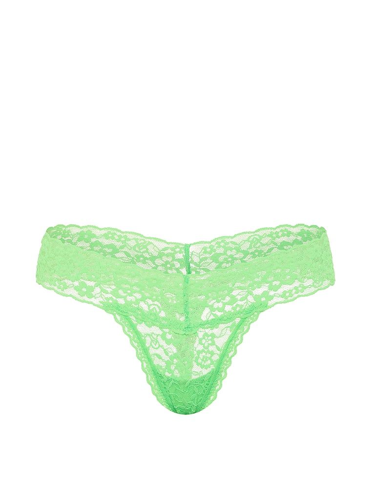 Stringi koronkowe Lace. Produkt ma kolor zielony i pochodzi z kolekcji Lacie. 
