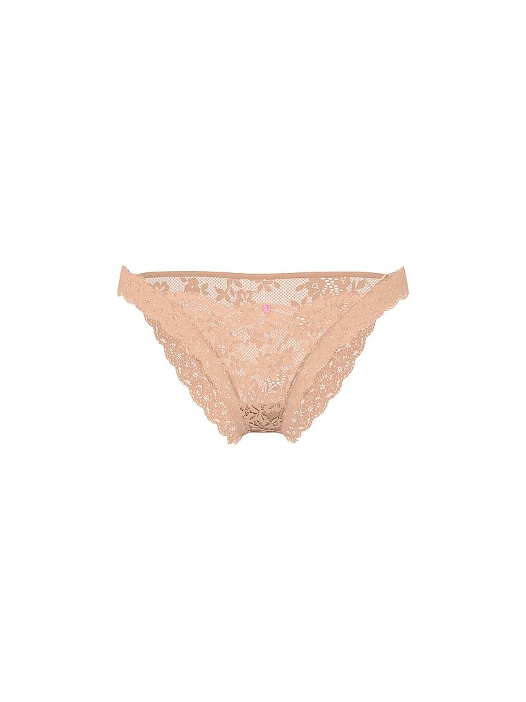 Majtki koronkowe Lace Bikini. Produkt ma kolor beżowy i pochodzi z kolekcji Dream Angels. 