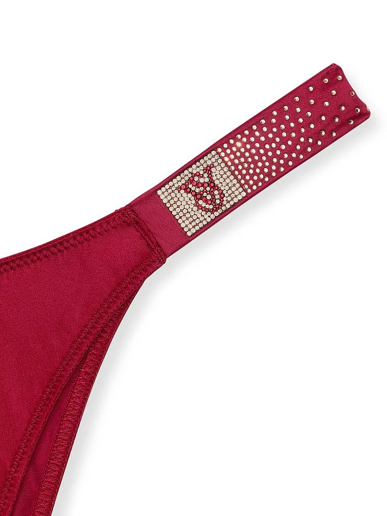 Majtki brazyliany z błyszczącymi paseczkami Scattered Shine Strap. Produkt ma kolor czerwony i pochodzi z kolekcji Very Sexy. 