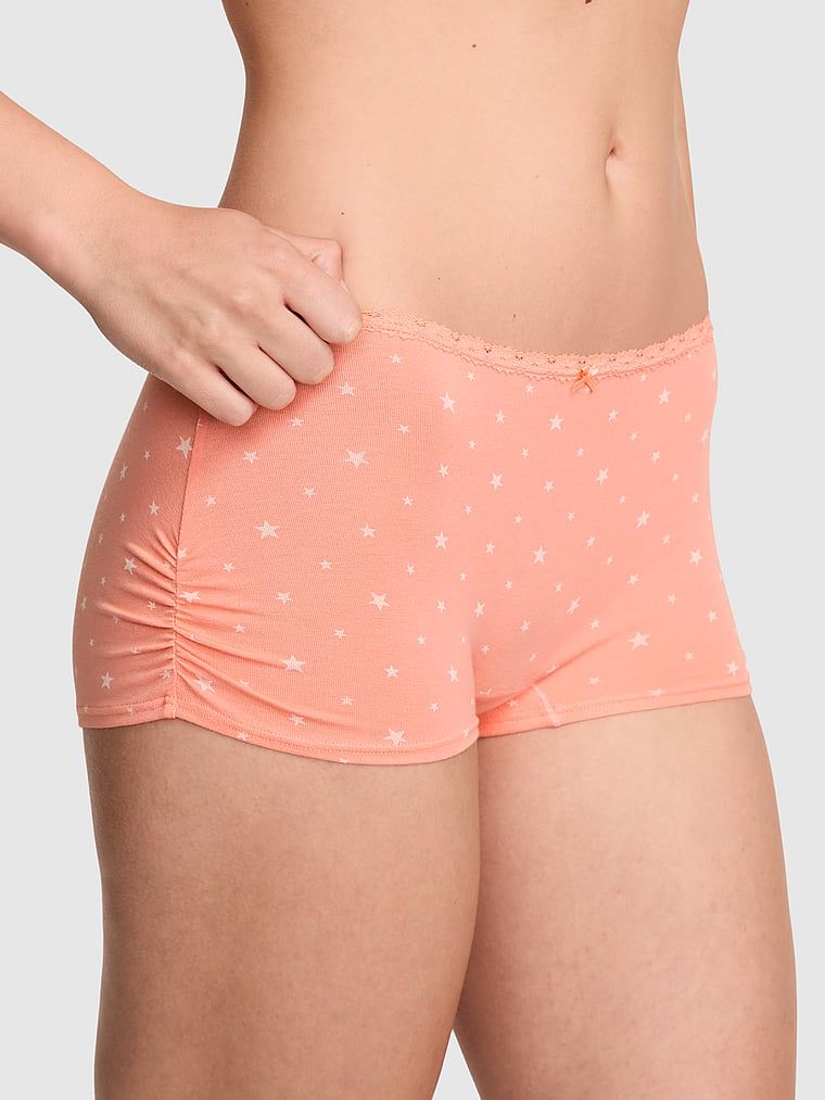 Majtki Boyshort bawełniane