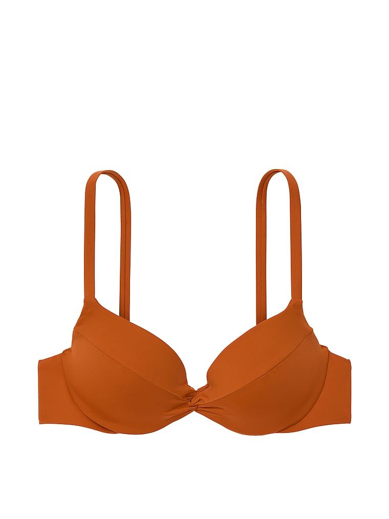Góra od bikini z push-upem Essential Twist. Produkt ma kolor brązowy i pochodzi z kolekcji Victoria's Secret Swim. 